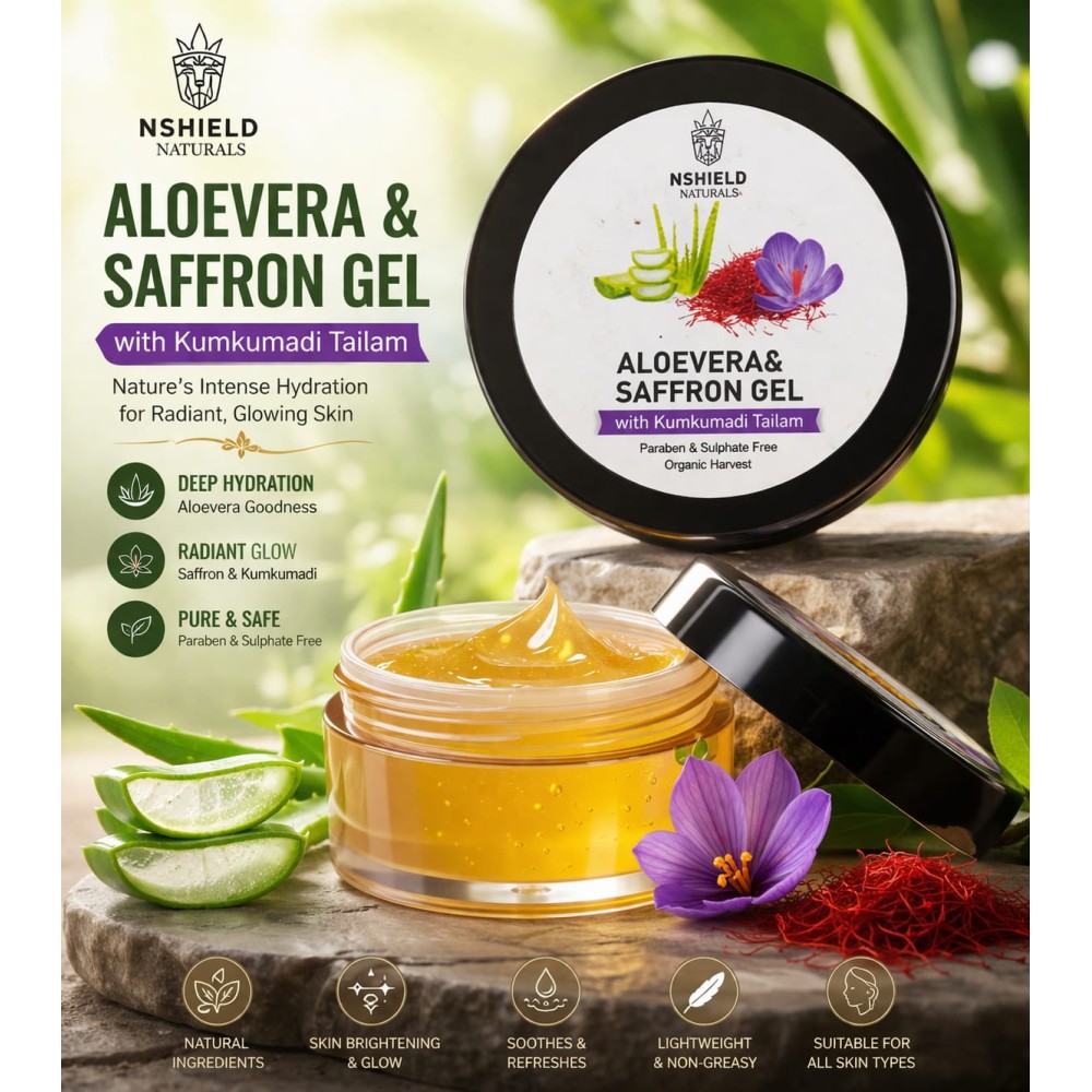 Aloe Vera & Saffron Gel – 25g