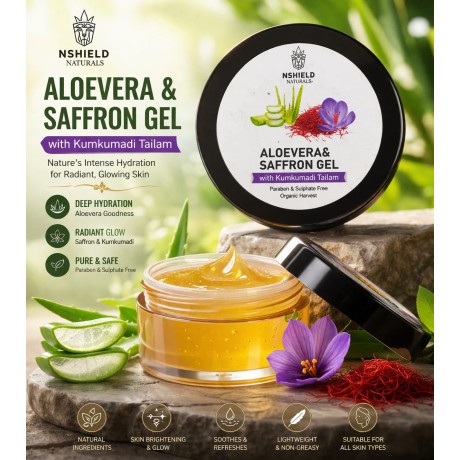 Aloe Vera & Saffron Gel – 25g