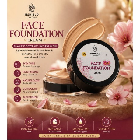  Face Foundation Cream – 7g (Available in 30 Shades)
