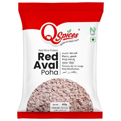 Red Aval – 400g Red Rice Flakes / Poha 