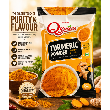 Turmeric Powder – 100g | Pure, Natural & Rich in Curcumin