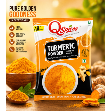 Turmeric Powder Sachet – ₹10 Pack | Pure, Natural & Everyday Use