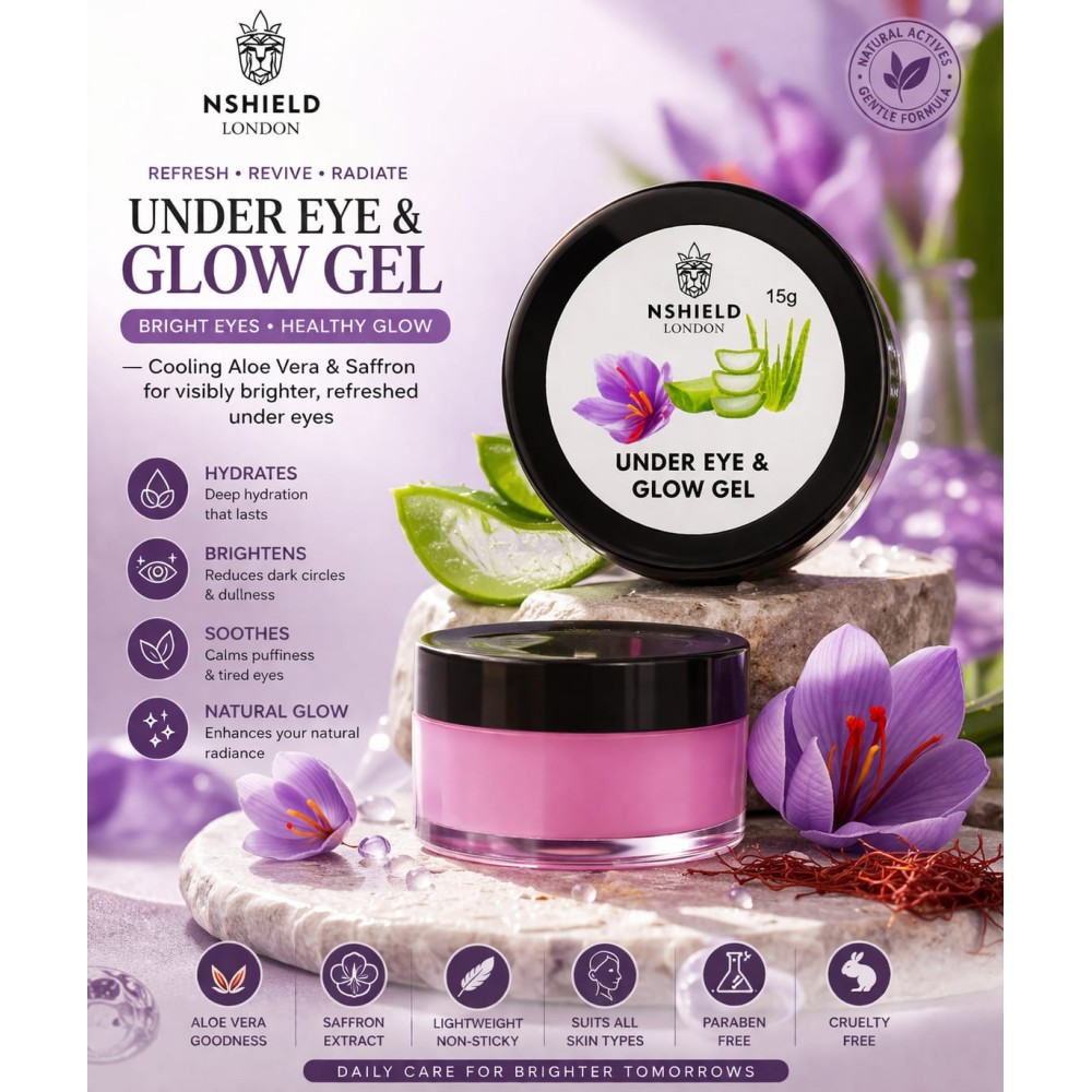 Under Eye & Glow Gel – 15g | Dark Circle Reduction & Hydration Care