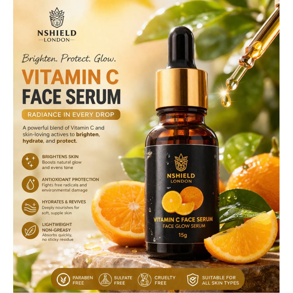 Vitamin C Face Serum – 15ml | Brightening & Glow Boost Serum