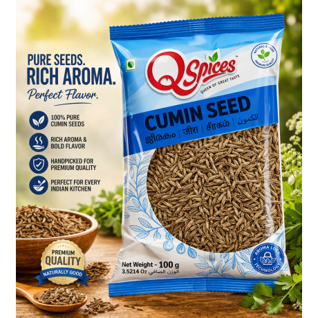  Cumin Seeds –100g Premium Jeera Whole Spice 